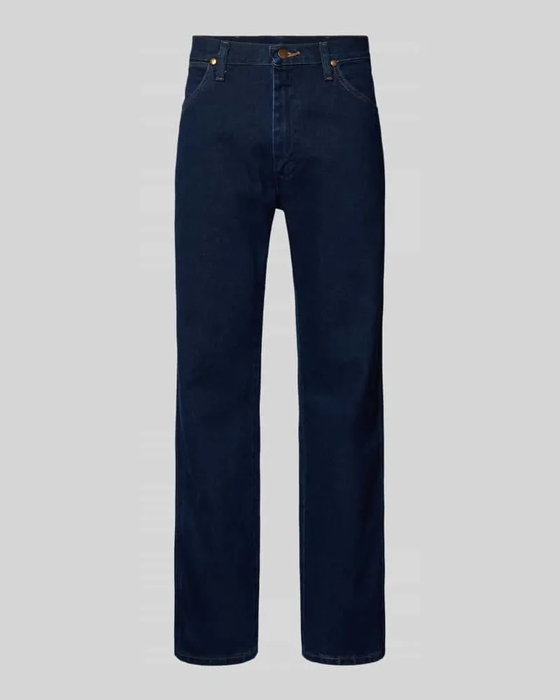 Wrangler Regular Fit Jeans im 5-Pocket-Design Modell 'Texas Dunkelblau