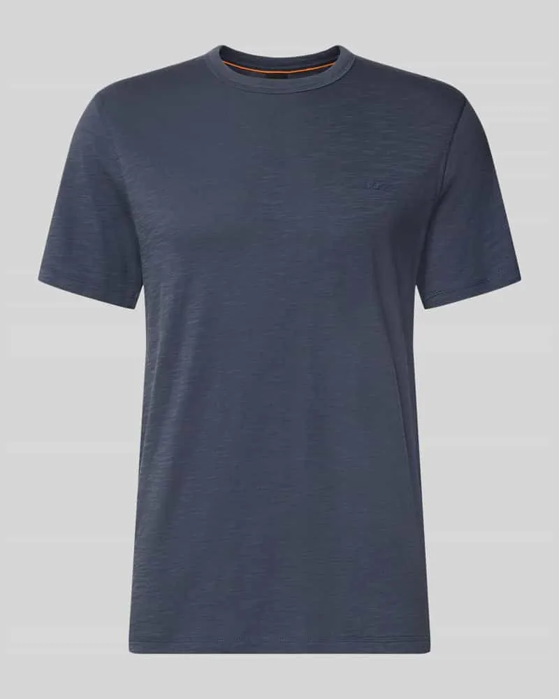 HUGO BOSS Regular Fit T-Shirt aus Baumwoll-Mix Modell 'Tegood Marine