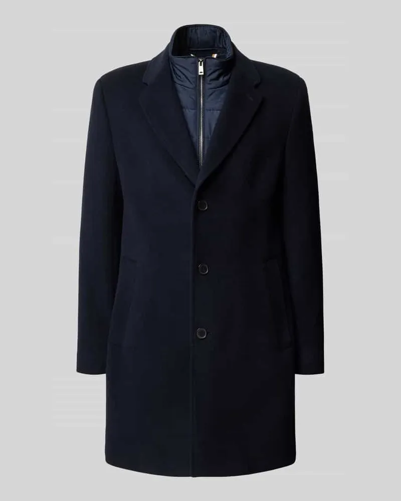 HUGO BOSS Mantel mit herausnehmbarer Steppweste Modell 'C-Hyde BIB Marine