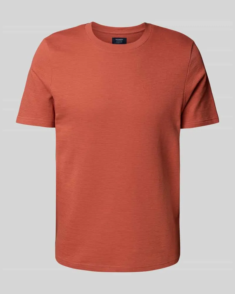 McNeal T-Shirt mit geripptem Rundhalsausschnitt 