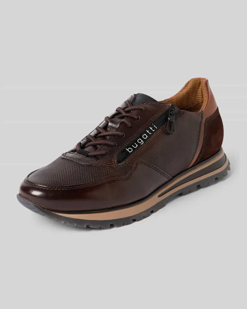 Bugatti Sneaker aus Leder mit Schnürung Modell 'Philip Dunkelbraun