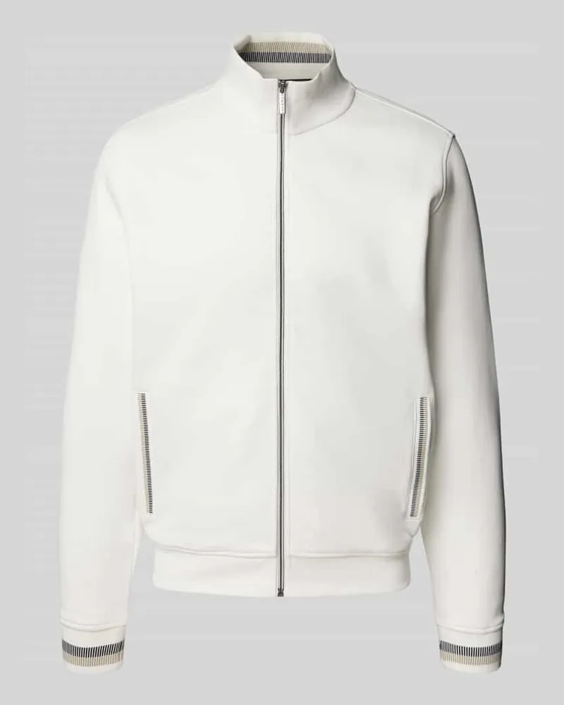 Bugatti Sweatjacke mit Stehkragen 
