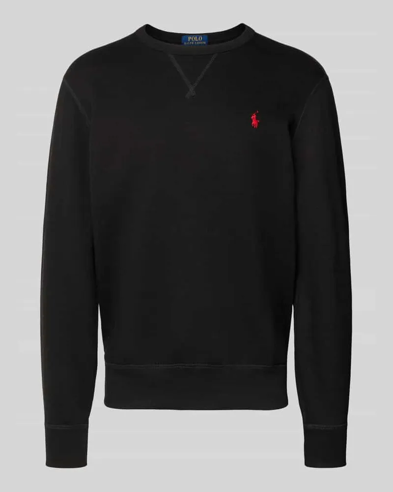 Ralph Lauren Sweatshirt mit Label-Stitching Black