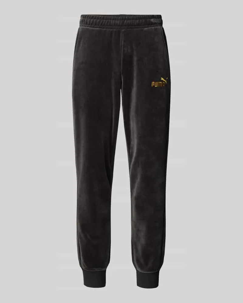 Puma Relaxed Fit Sweatpants mit Label-Stitching Modell 'Velvettrack 