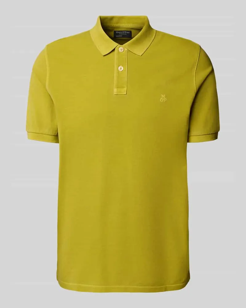 Marc O'Polo Regular Fit Poloshirt aus reiner Baumwolle Senf