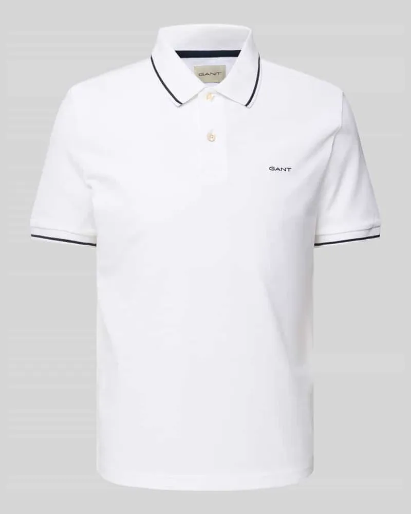 Gant Poloshirt mit Label-Stitching 