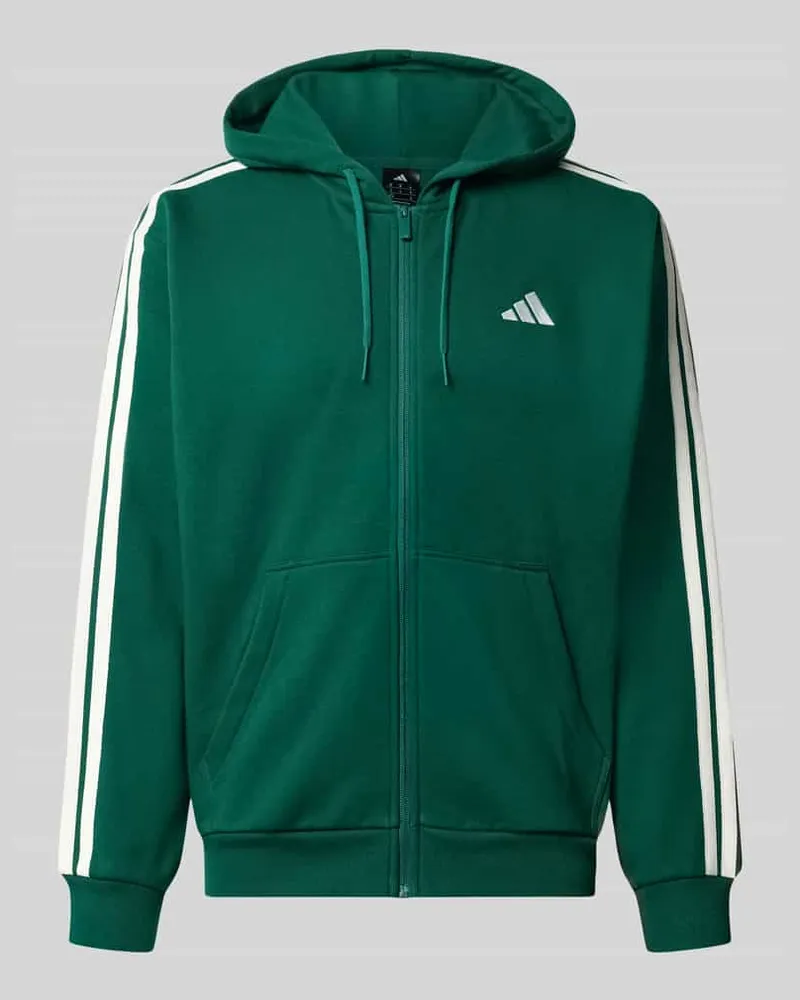 adidas Regular Fit Sweatjacke aus Baumwoll-Mix Gruen