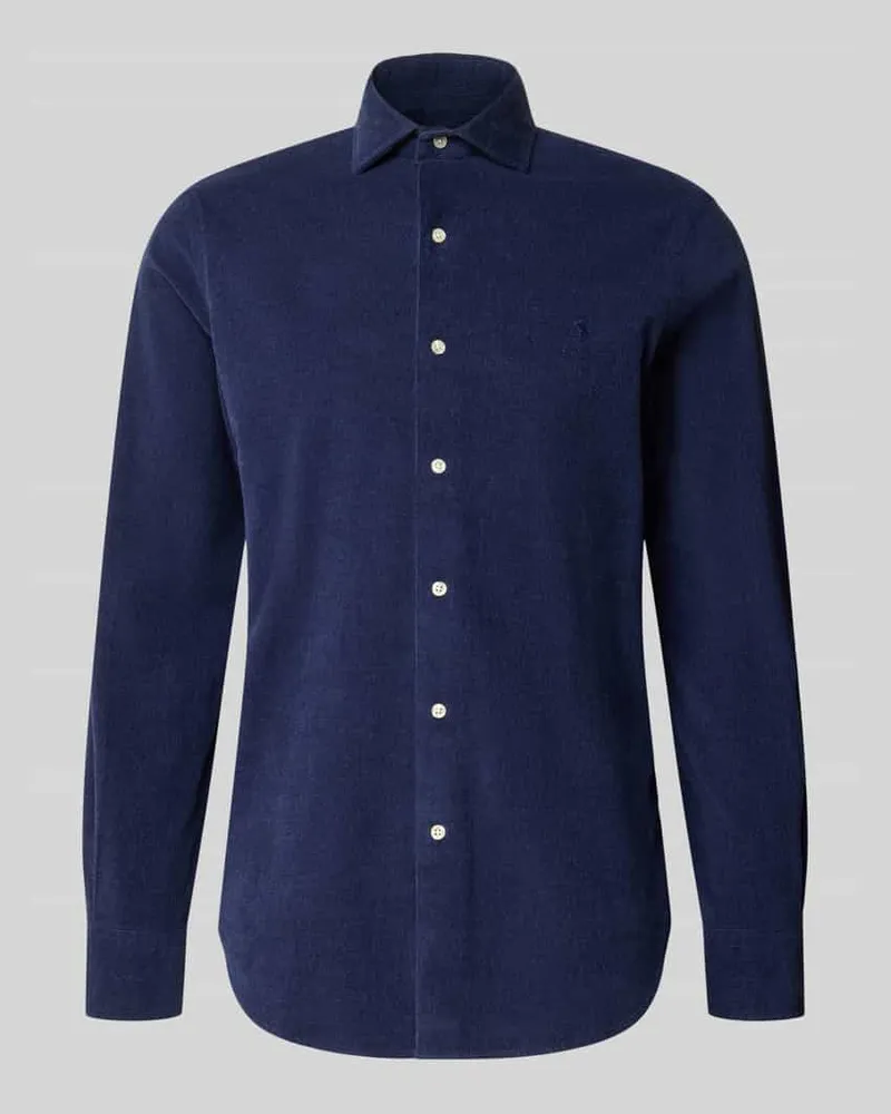 Ralph Lauren Custom Fit Freizeithemd aus Baumwollmix Marine