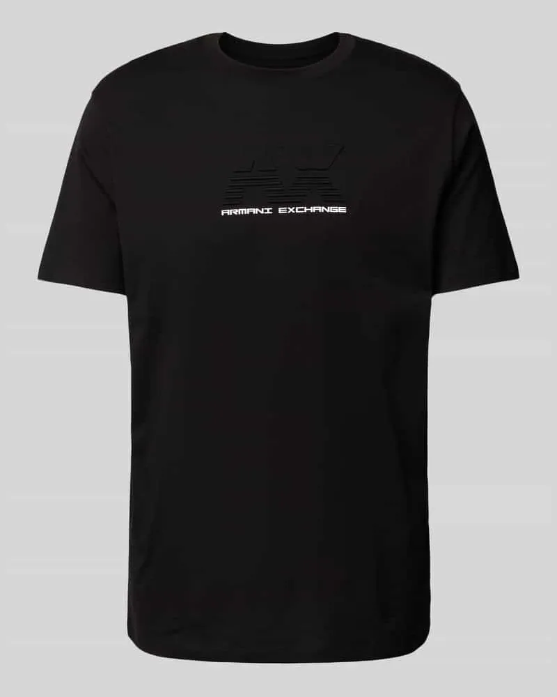 Armani Exchange T-Shirt mit Label-Print 