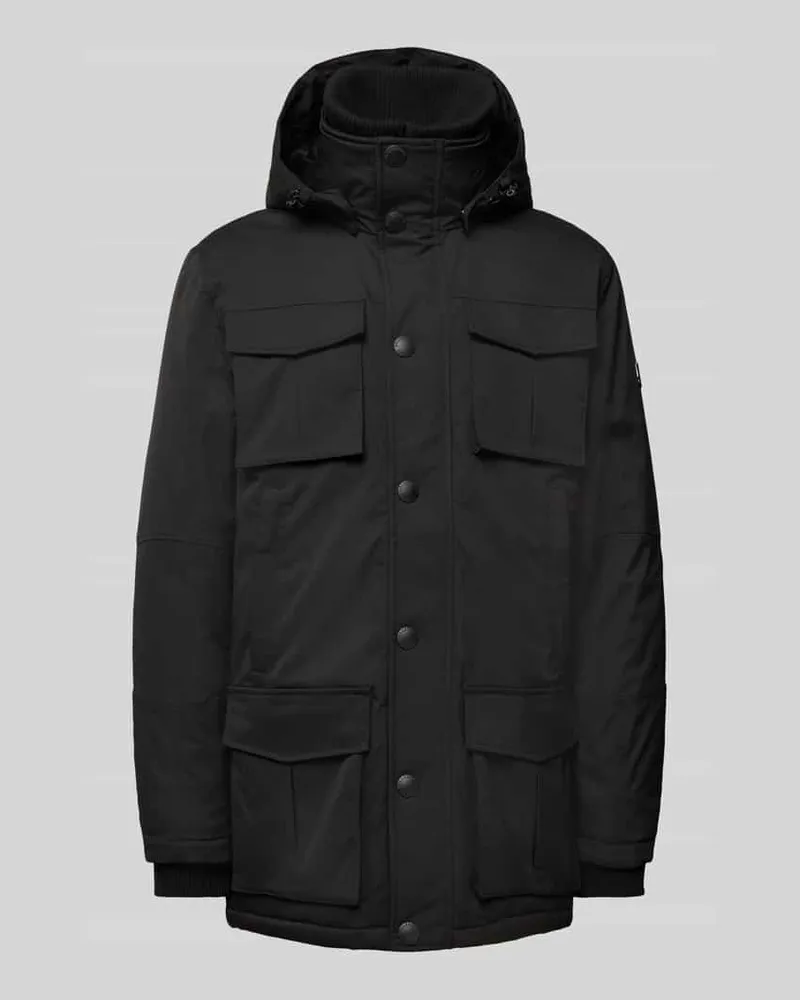 Wellensteyn Regular Fit Parka mit Pattentaschen Modell 'VANCOUVER Black