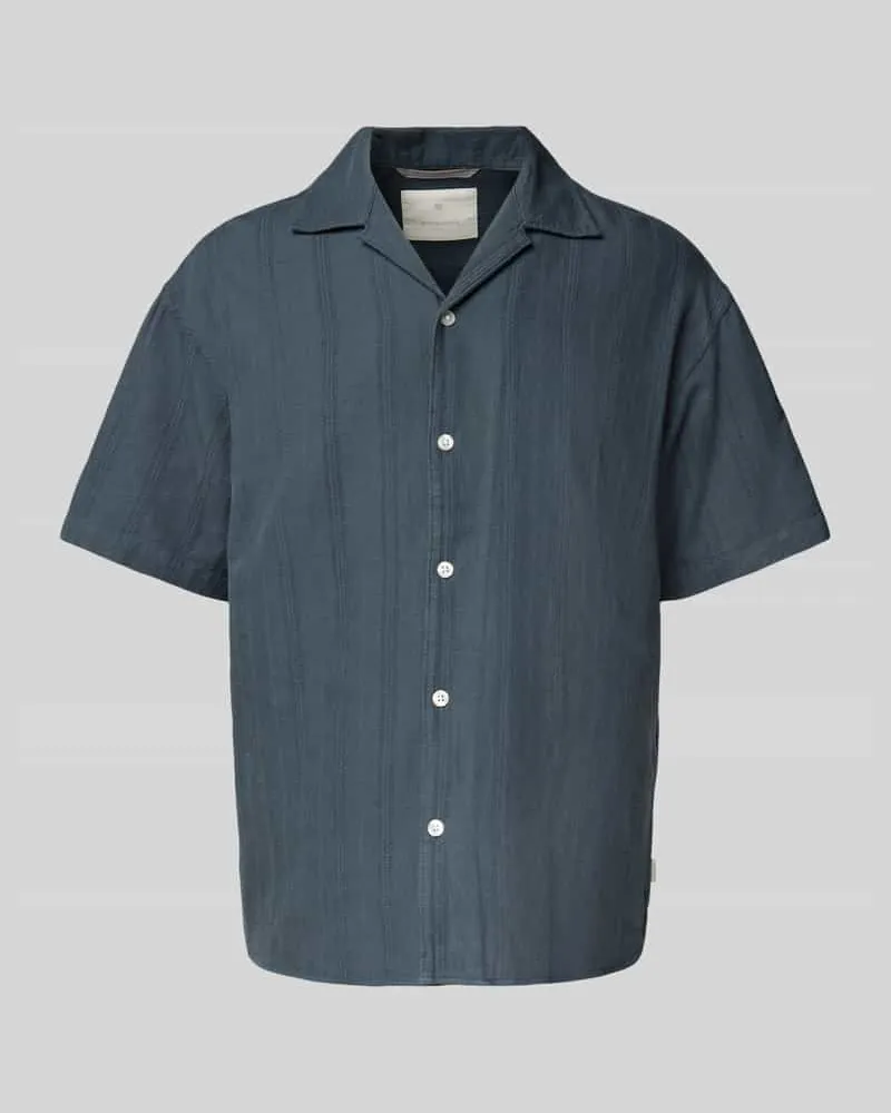 Jack & Jones Regular Fit Freizeithemd aus Baumwoll-Mix mit Leinen-Anteil Modell 'MONTANA 