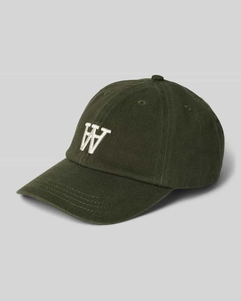 Wood Wood Basecap mit Logo-Stitching Modell 'Eli Beige