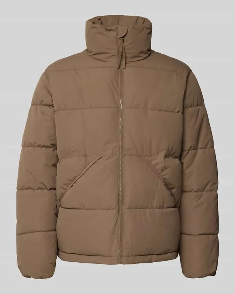 Only & Sons Regular Fit Steppjacke mit Stehkragen Modell 'PACK Beige