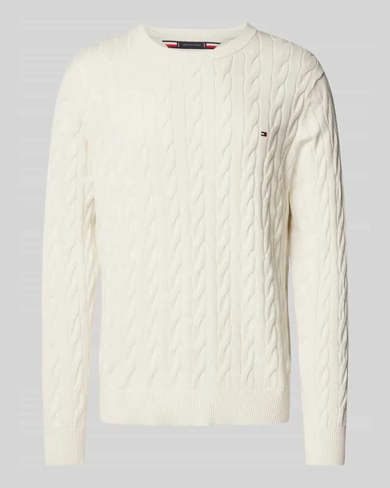 Tommy Hilfiger Strickpullover mit Zopfmuster 