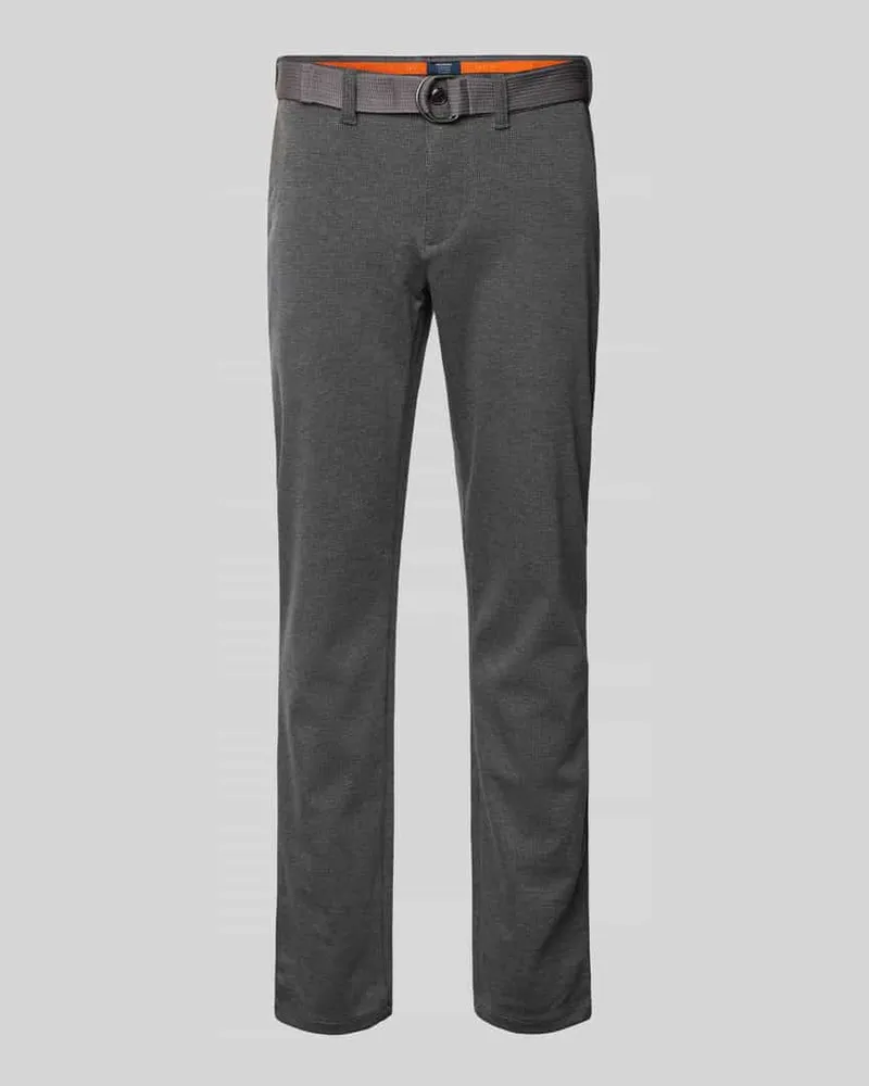 McNeal Stoffhose mit französischen Eingrifftaschen Mittelgrau