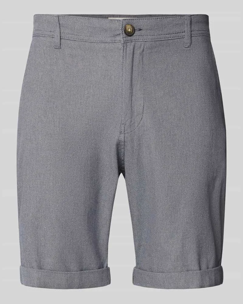 Selected Homme Slim Fit Chinoshorts aus Baumwoll-Mix Modell 'LUTON Blau