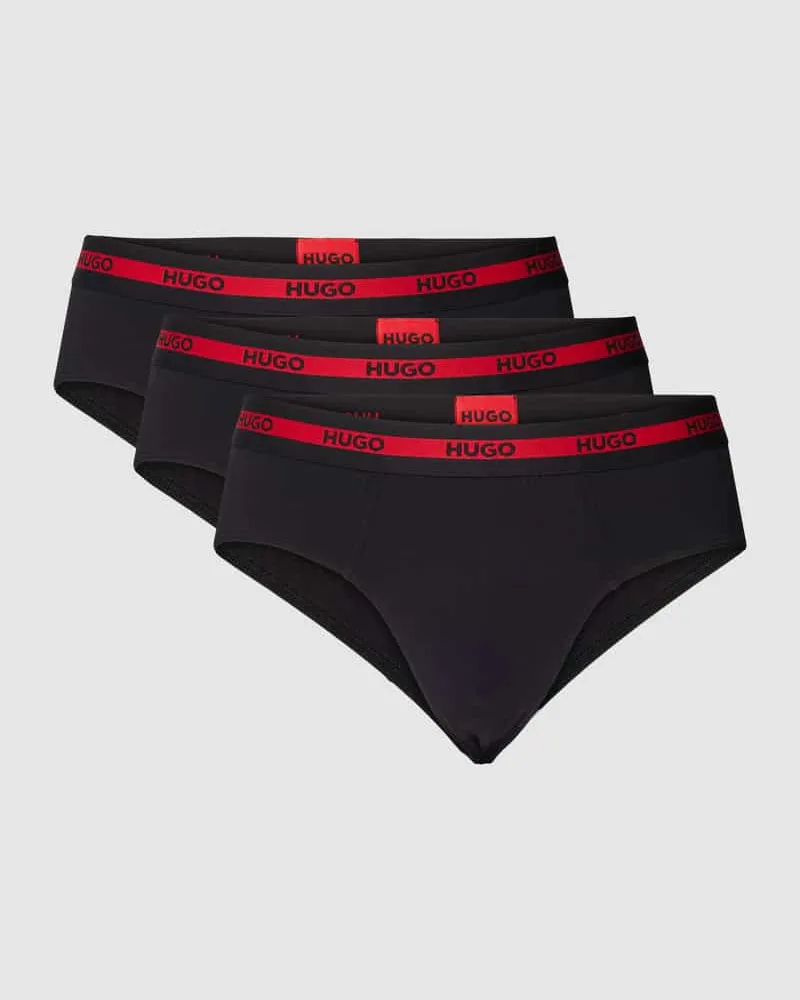 HUGO BOSS Slip mit elastischem Logo-Bund im 3er-Pack 