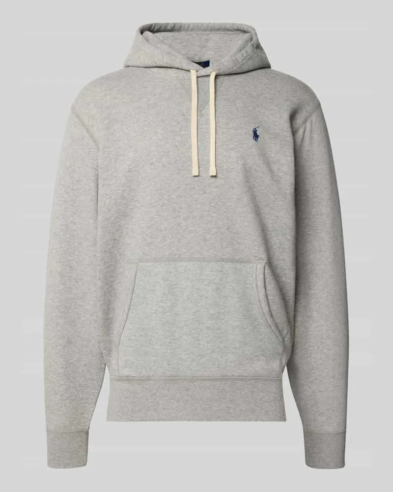 Ralph Lauren Hoodie mit Label-Stitching Hellgrau