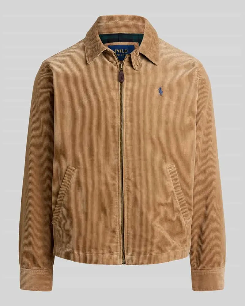 Ralph Lauren Regular Fit Blouson aus Baumwoll-Cord Beige
