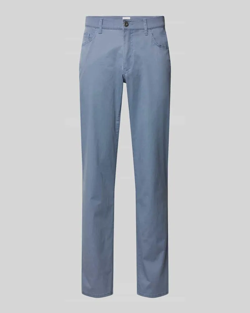 Brax Hose mit Strukturmuster Modell 'Cadiz Jeansblau