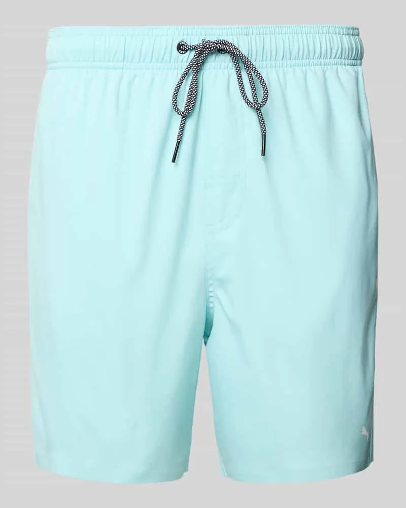 Puma Regular Fit Badehose mit Reißverschlusstasche Mint