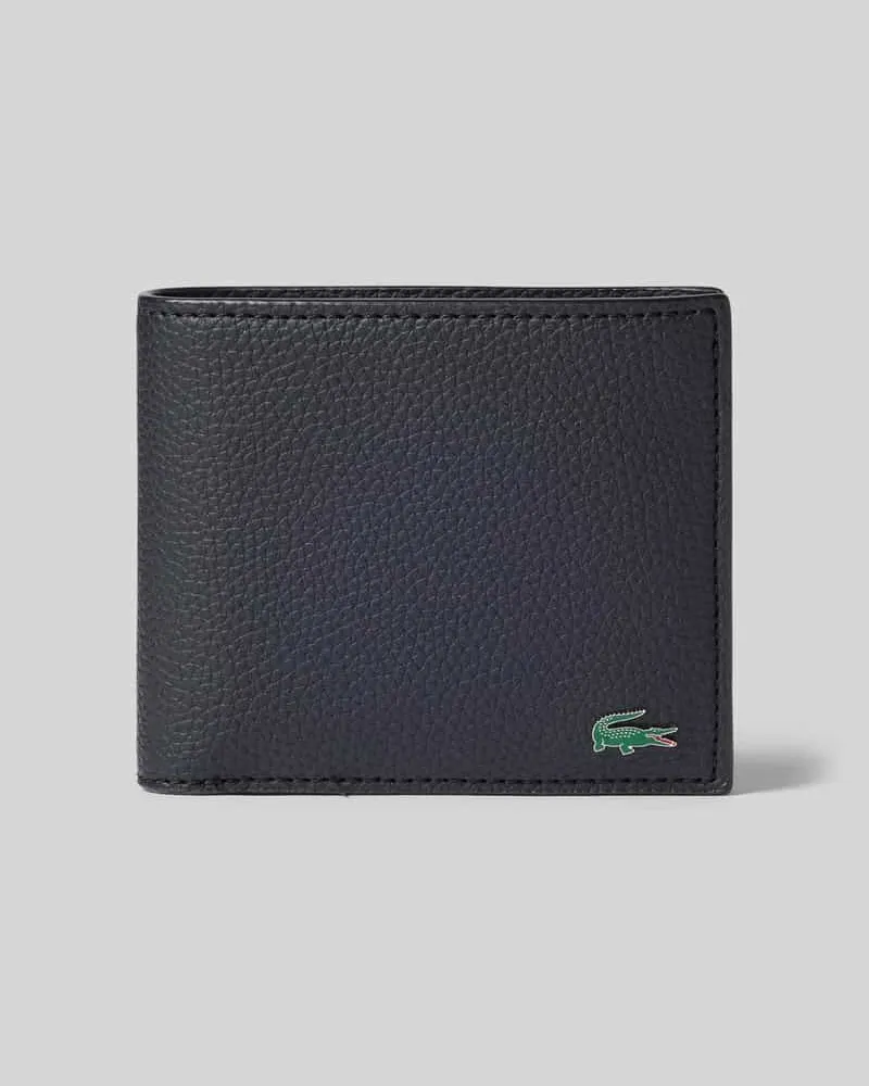 Lacoste Portemonnaie aus echtem Rindsleder Modell 'BILLFOLD Black
