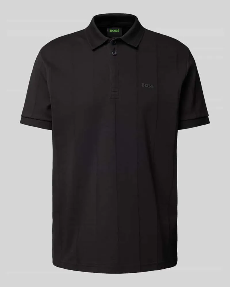 HUGO BOSS Poloshirt mit Label-Print 