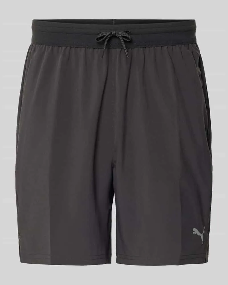 Puma Shorts mit elastischem Bund und Logo Black
