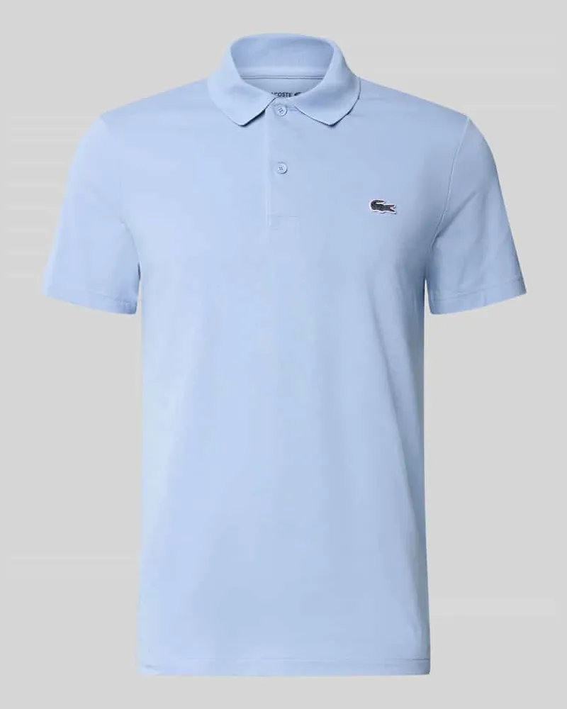 Lacoste Regular Fit Poloshirt aus Baumwoll-Mix Rauchblau