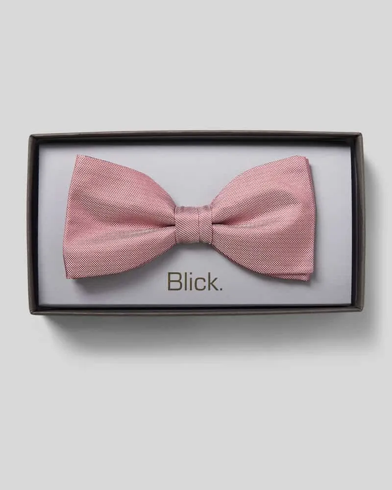 Blick Fliege aus Seide Altrosa