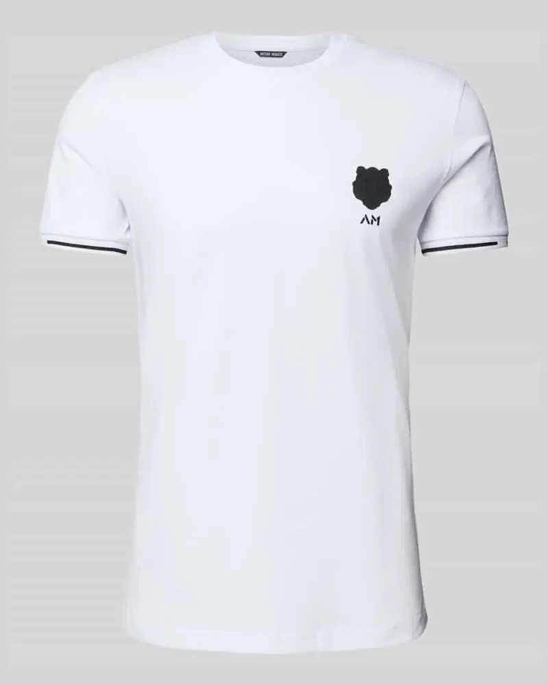 Antony Morato T-Shirt mit Motiv-Print Weiss