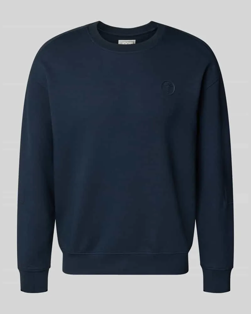 JOOP! Sweatshirt mit Label-Patch Modell 'Juanfrancisco Blau