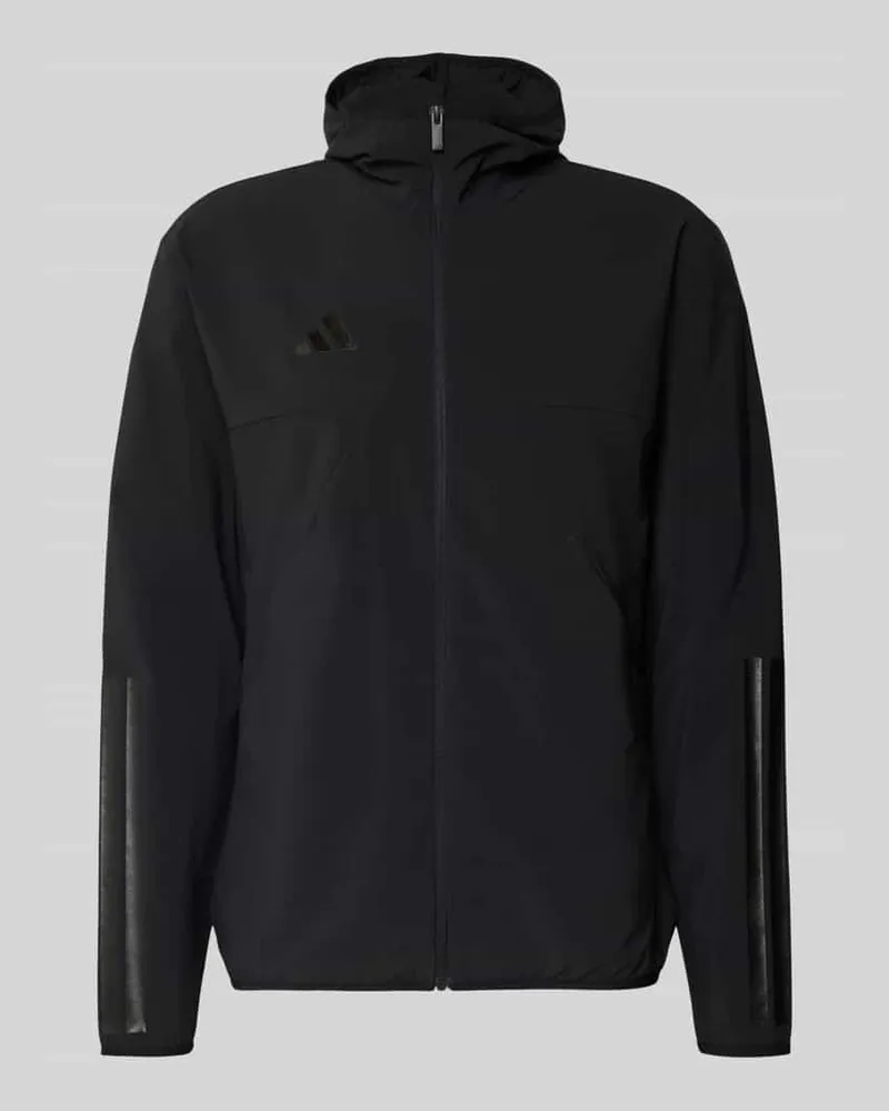 adidas Slim Fit Funktionsjacke aus schnelltrocknendem Material Black