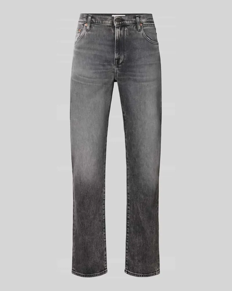 Replay Straight Fit Jeans mit Eingrifftaschen Modell 'AIDEEN Mittelgrau