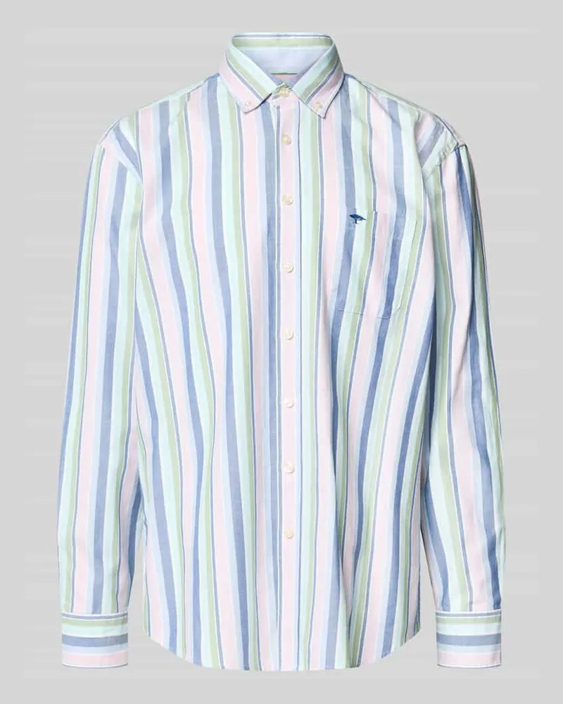 Fynch-Hatton Regular Fit Freizeithemd aus reiner Baumwolle Mint