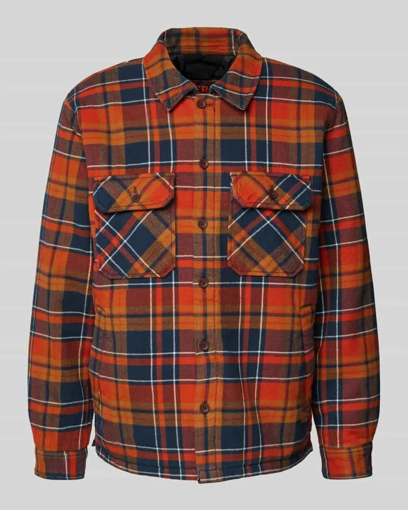 Superdry. Regular Fit Hemdjacke mit Kentkragen Modell 'Surplus Marine