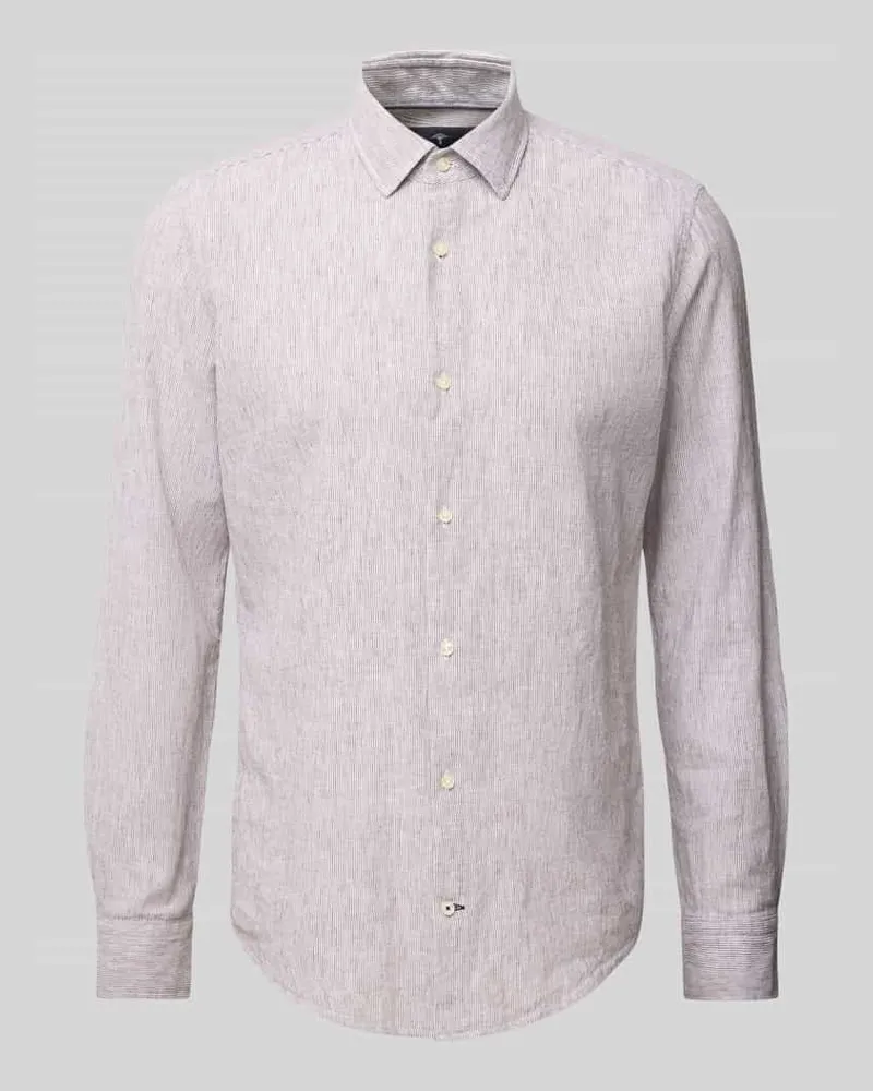 JOOP! Slim Fit Freizeithemd aus Leinen-Baumwoll-Mix 