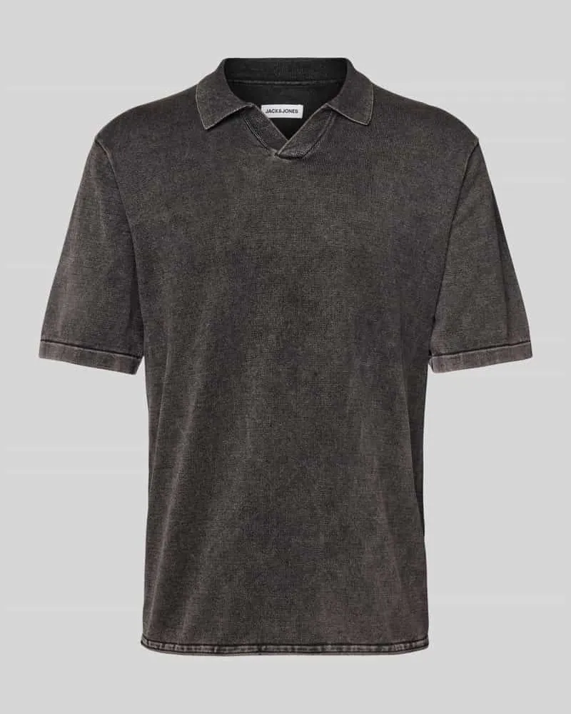 Jack & Jones Poloshirt mit V-Ausschnitt Modell 'ELEO 