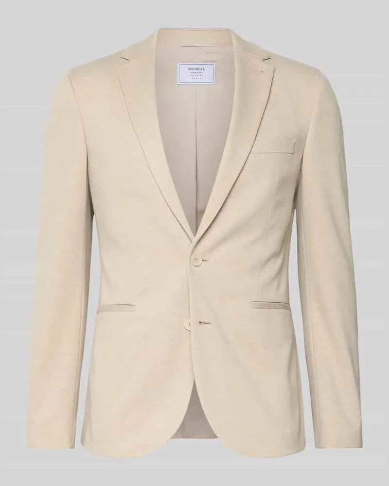 McNeal 2-Knopf-Sakko mit Reverskragen Beige