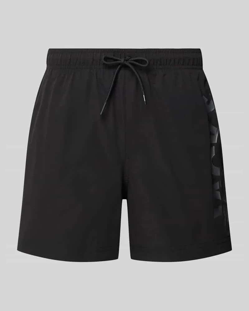 Jack & Jones Badehose mit Label-Print Modell 'MAUI WAVE Black