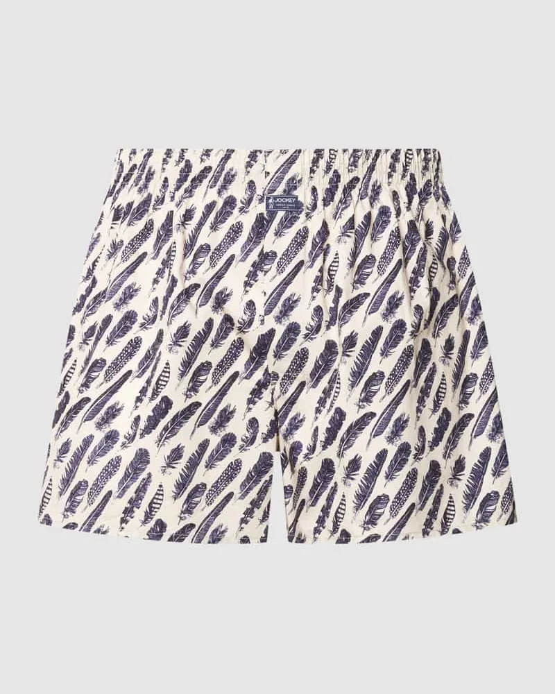 Jockey Boxershorts mit Allover-Muster Hellgrau