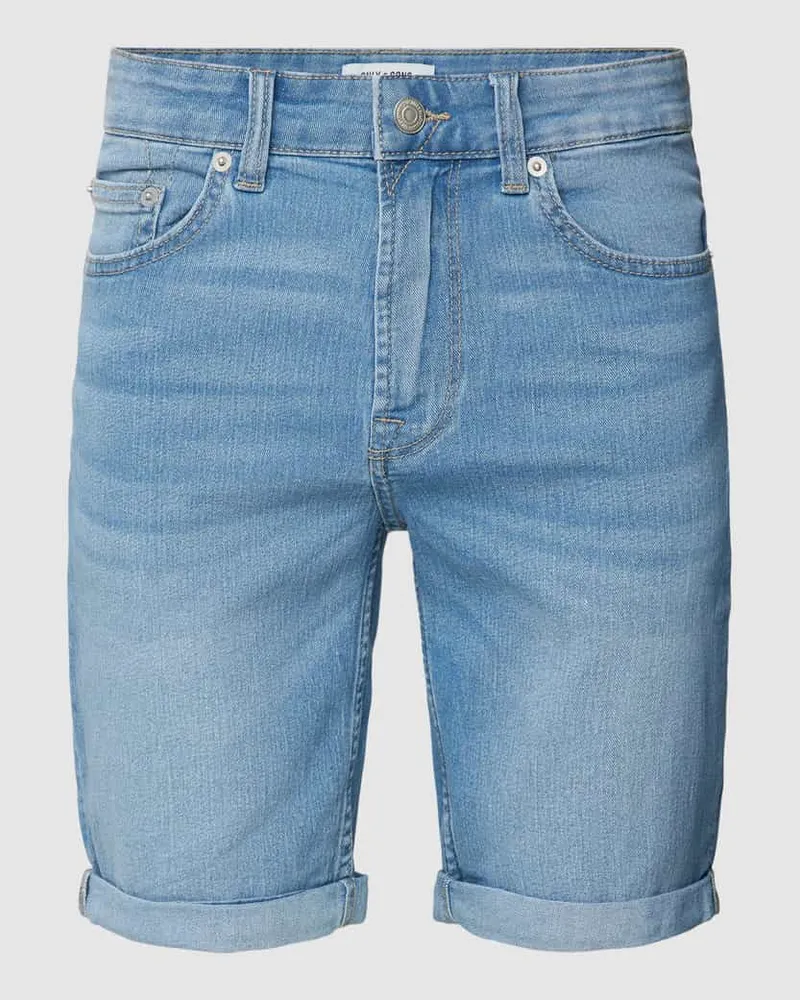 Only & Sons Jeansshorts aus Baumwolle Modell 'PLY Jeansblau
