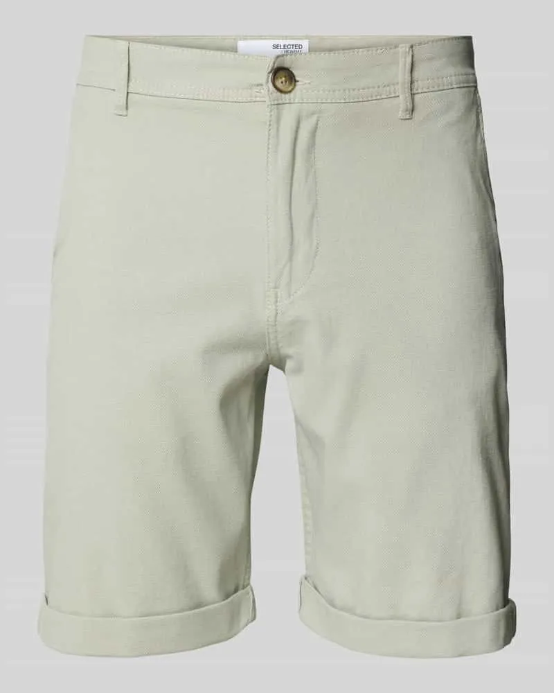 Selected Homme Slim Fit Shorts mit Strukturmuster Modell 'LUTON 