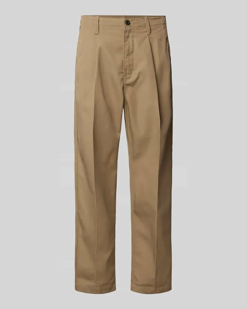 G-STAR RAW Relaxed Tapered Fit Chino mit Bundfalten Sand