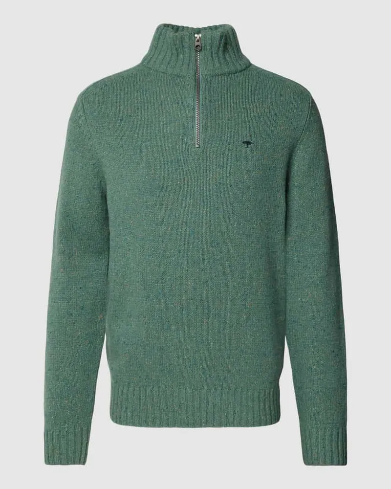 Fynch-Hatton Strickpullover mit kurzem Reißverschluss 