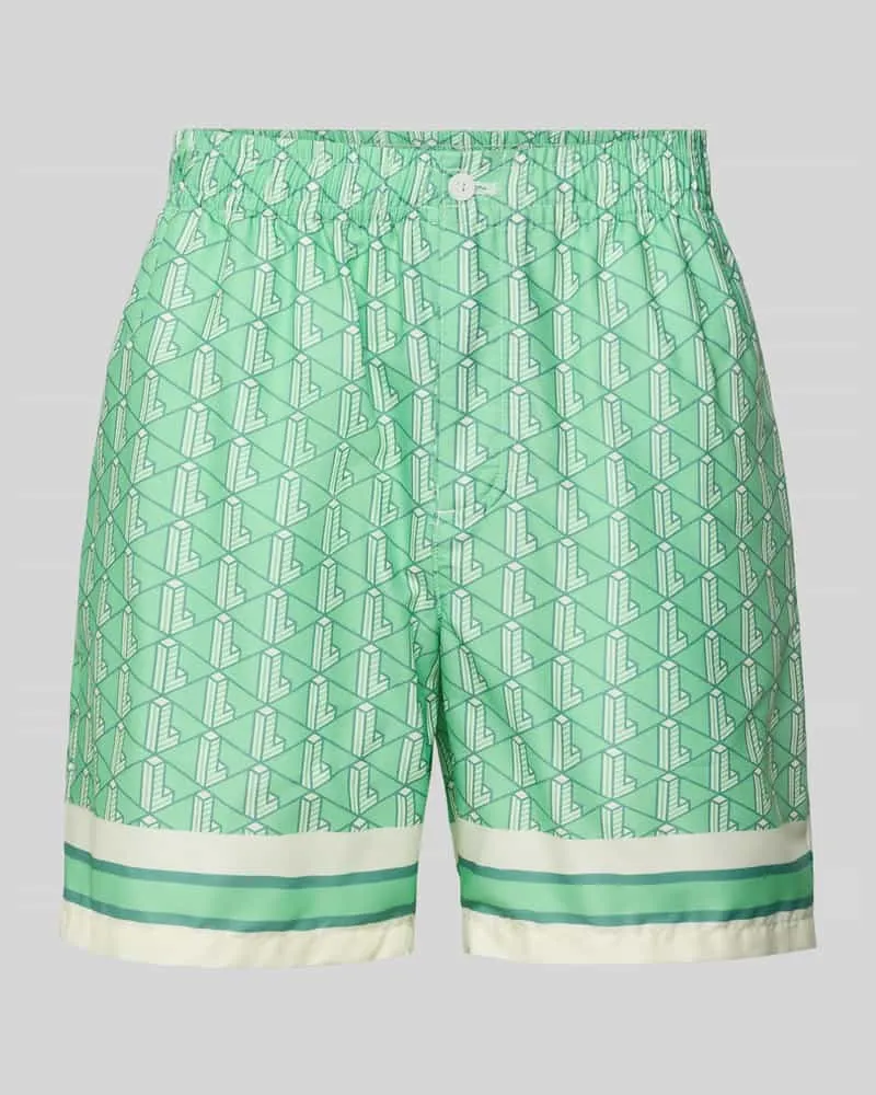 Lacoste Straight Leg Shorts mit elastischem Bund 