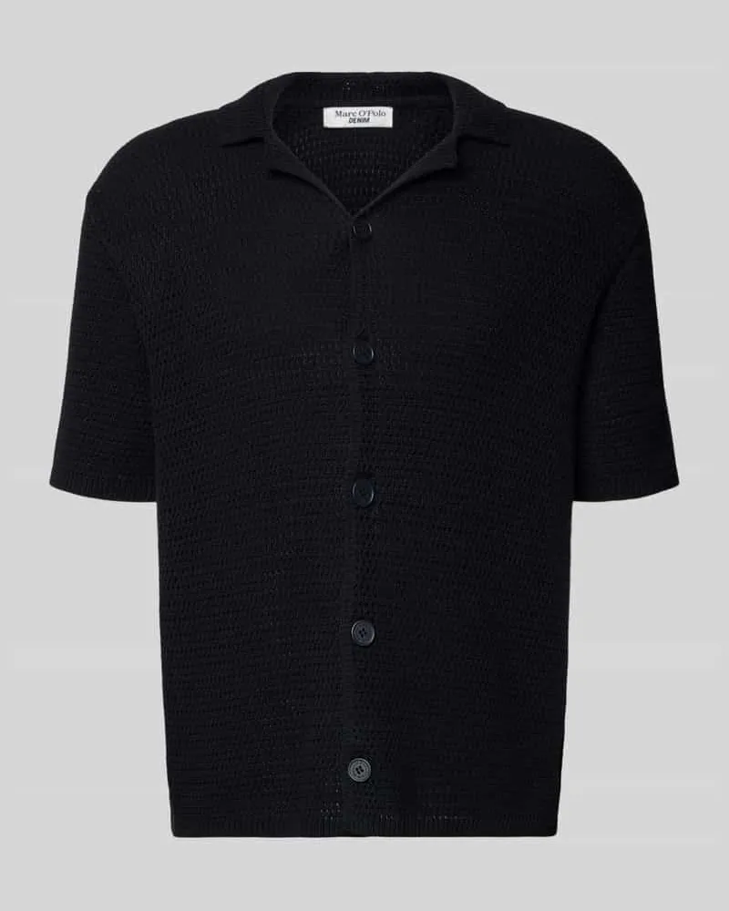 Marc O'Polo Regular Fit Freizeithemd aus reiner Baumwolle Black