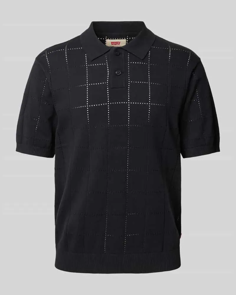 Levi's Poloshirt mit gerippten Abschlüssen 