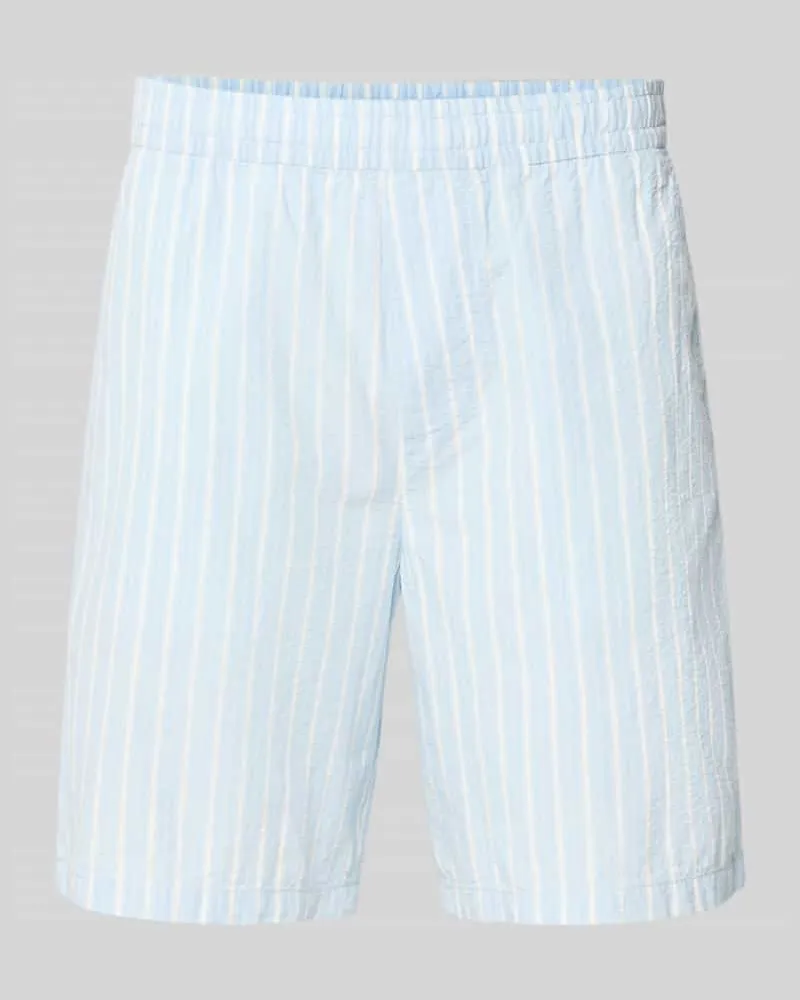 Selected Homme Regular Fit Shorts aus reiner Baumwolle Modell 'STUART Bleu