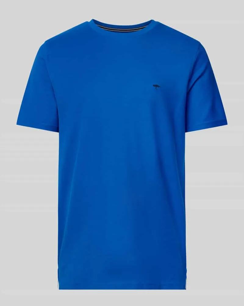 Fynch-Hatton T-Shirt mit Logo-Stitching Royal